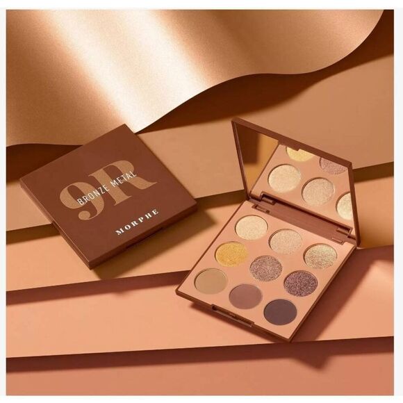NIB~Morphe Cosmetics 9R~Bronze Metal Artistry Eyeshadow Palette - Picture 5 of 5